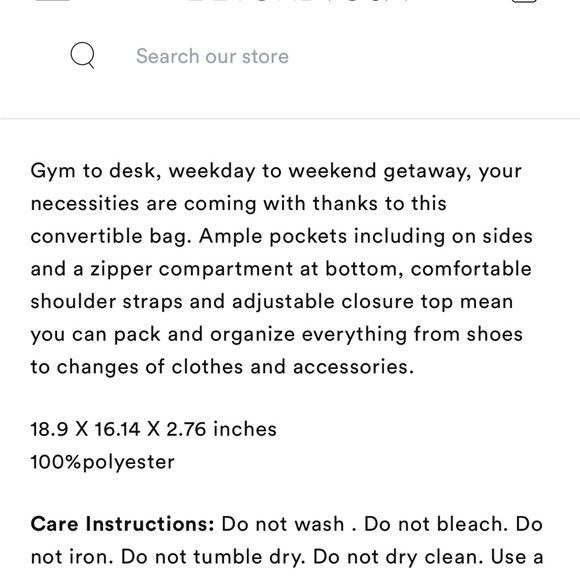 NWT Beyond Yoga convertible gym - Picture 10 of 10